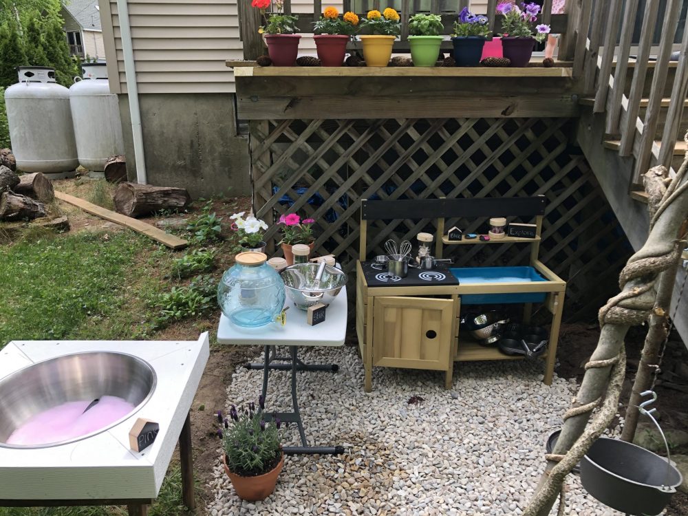 Soap foam mud kitchen